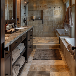 Modern bathroom representing new home plumbing by Piping Pro Plumbing