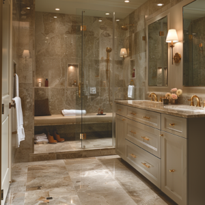 Elegant vanity installation by Piping Pro Plumbing – Bathroom plumbing remodel solutions.